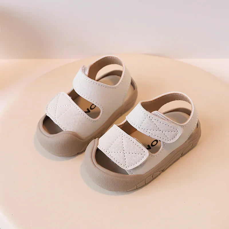Toddler Boys Soft Sole Sandals Anti Collision Walking Beach Shoes