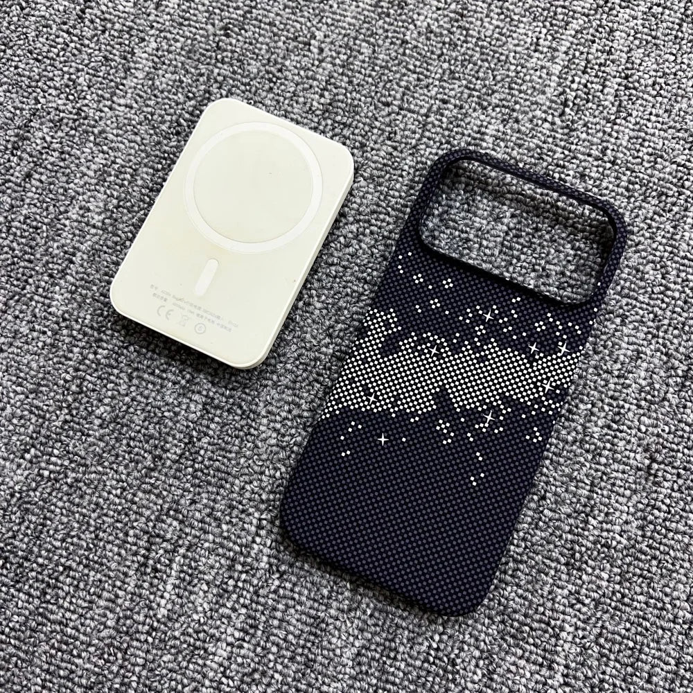 Carbon Fiber MagSafe Magnetic Frameless PC Bumper iPhone Case