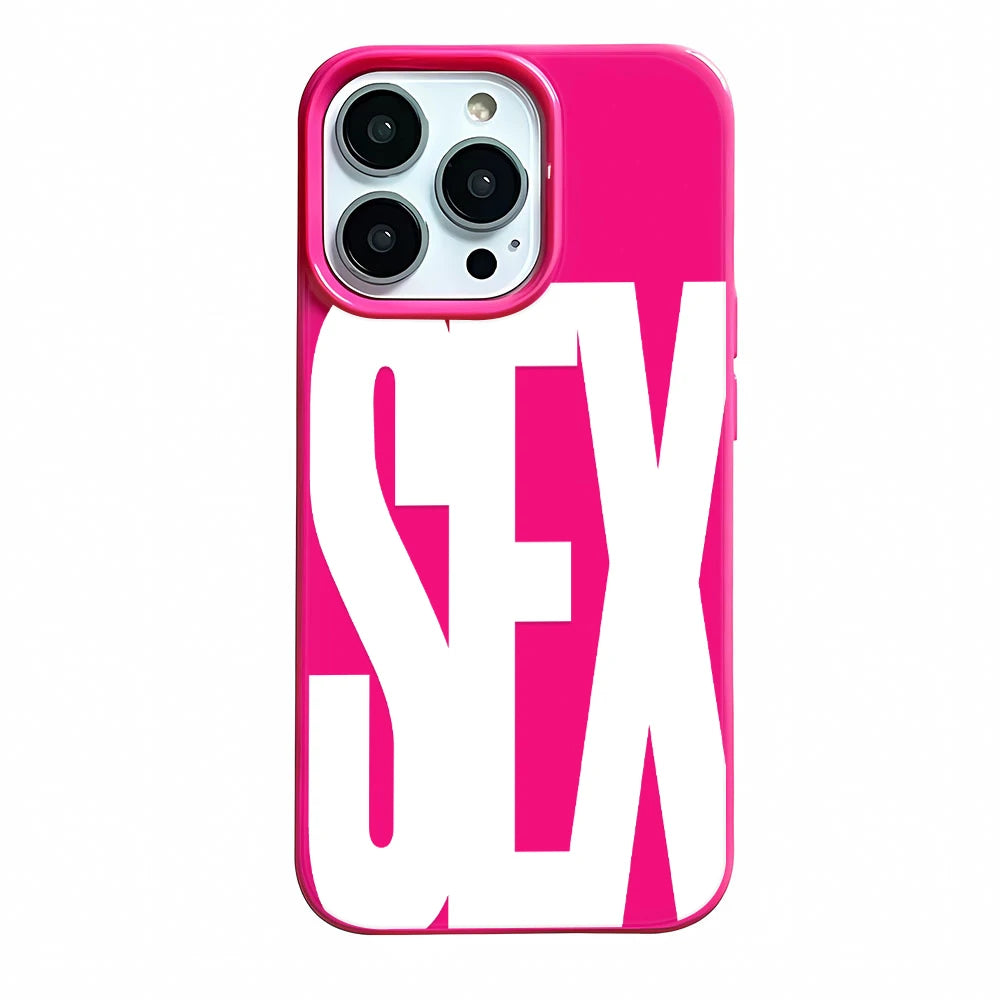 Glossy Sex Icon Pattern iPhone Case