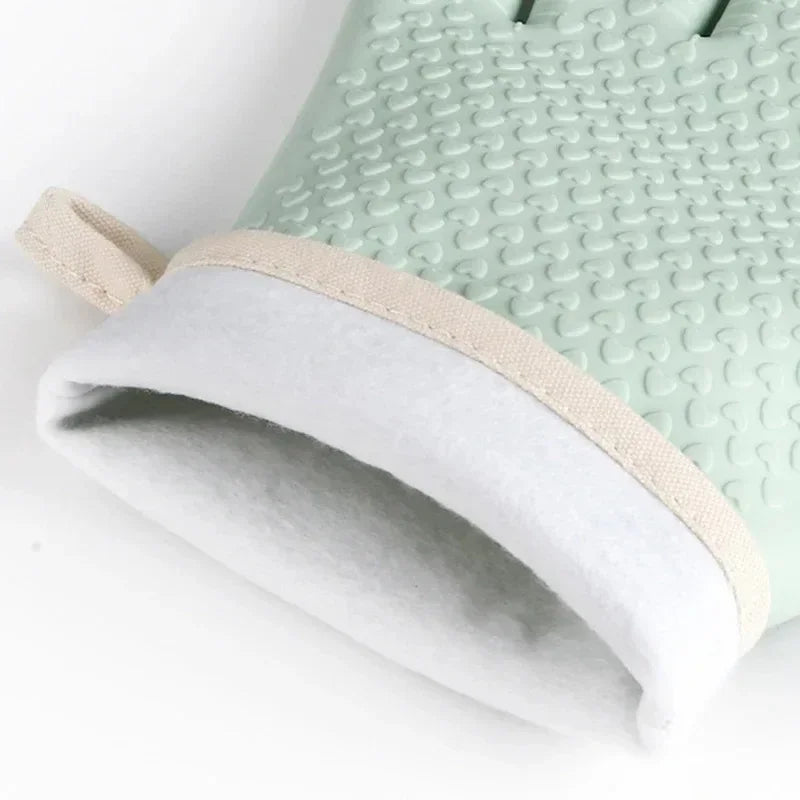 Silicone Oven Gloves – Heat Resistant Kitchen Gloves with Non-Slip Grip
