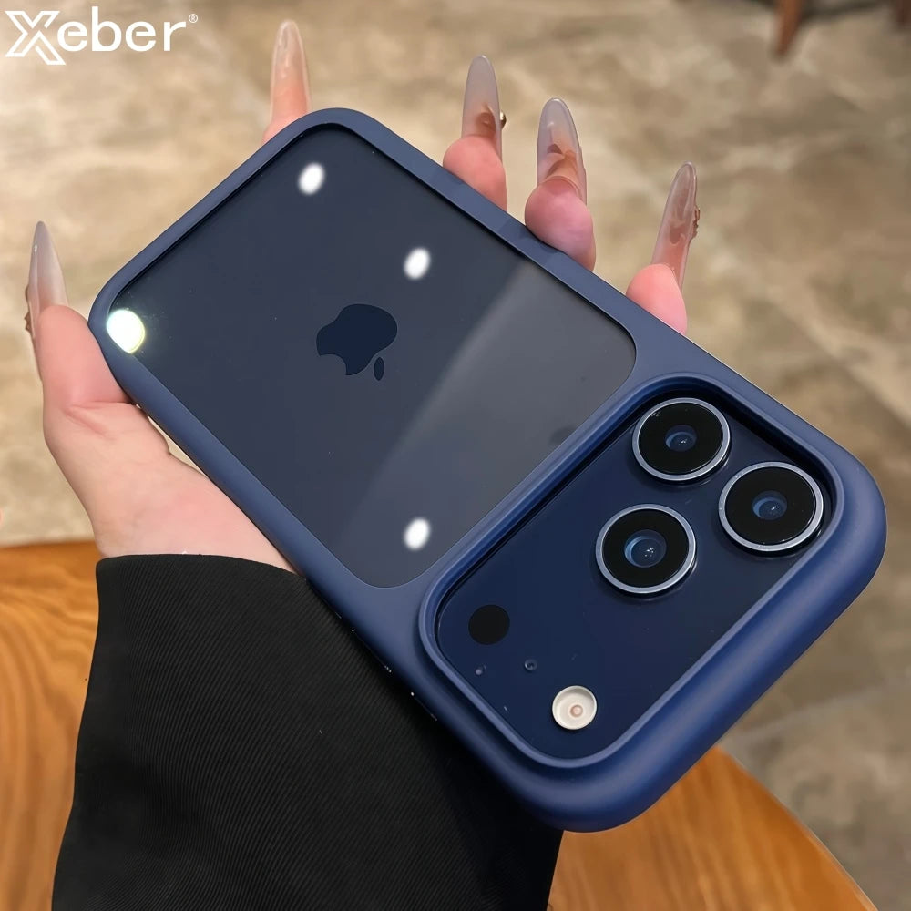 Crystal Clear Touch Button Camera iPhone Case