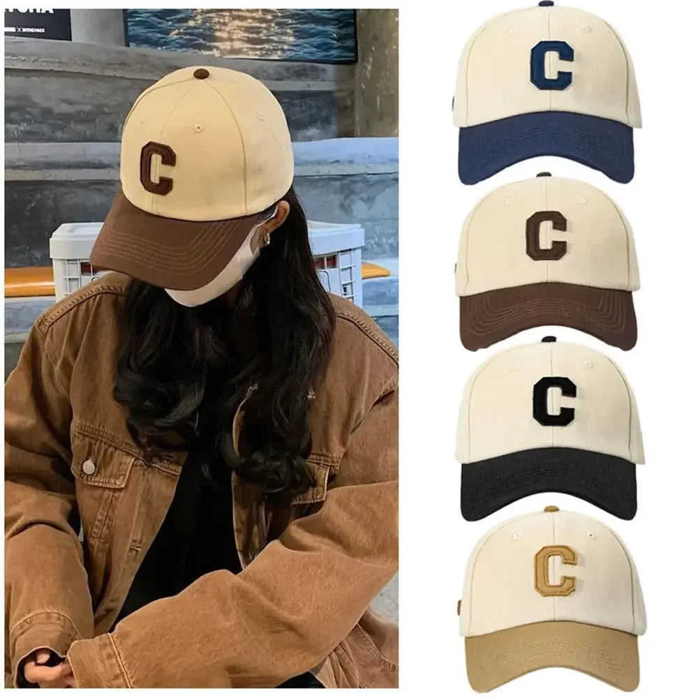 Letter C Patch Adjustable Baseball Cap