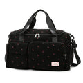 Corduroy Travel Tote Bag with Shoe Compartment