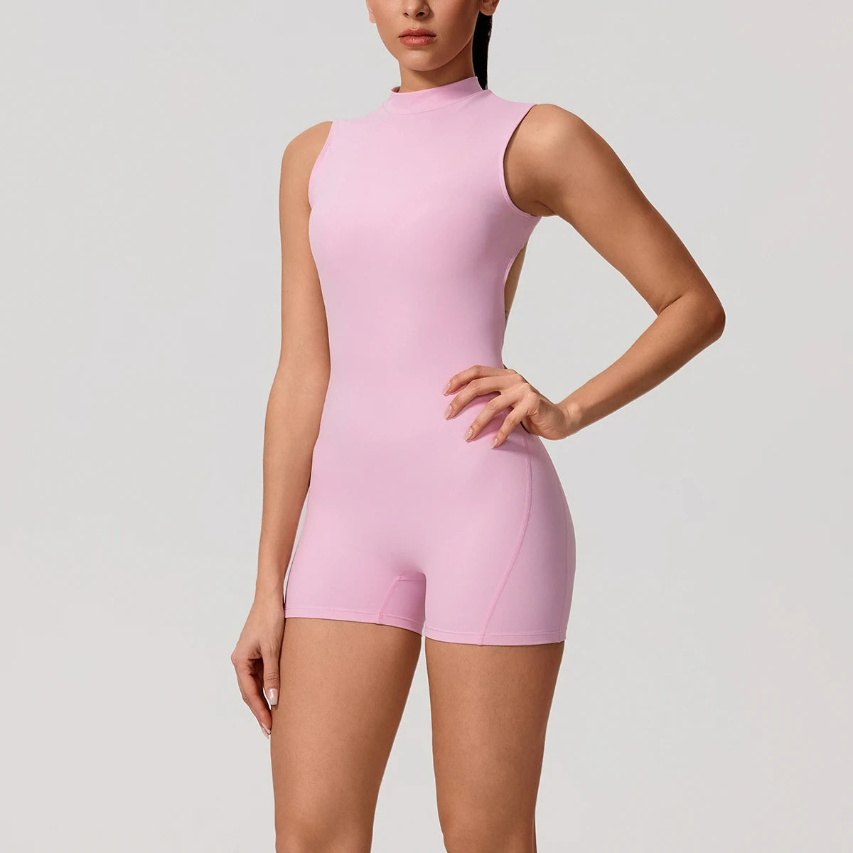 Women Sleeveless Yoga Jumpsuit High Stretch Gym Fitness Bodysuit Butt Lift Sportswear
