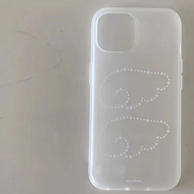Korean Stars Angel Wing Y2K Matte iPhone Case