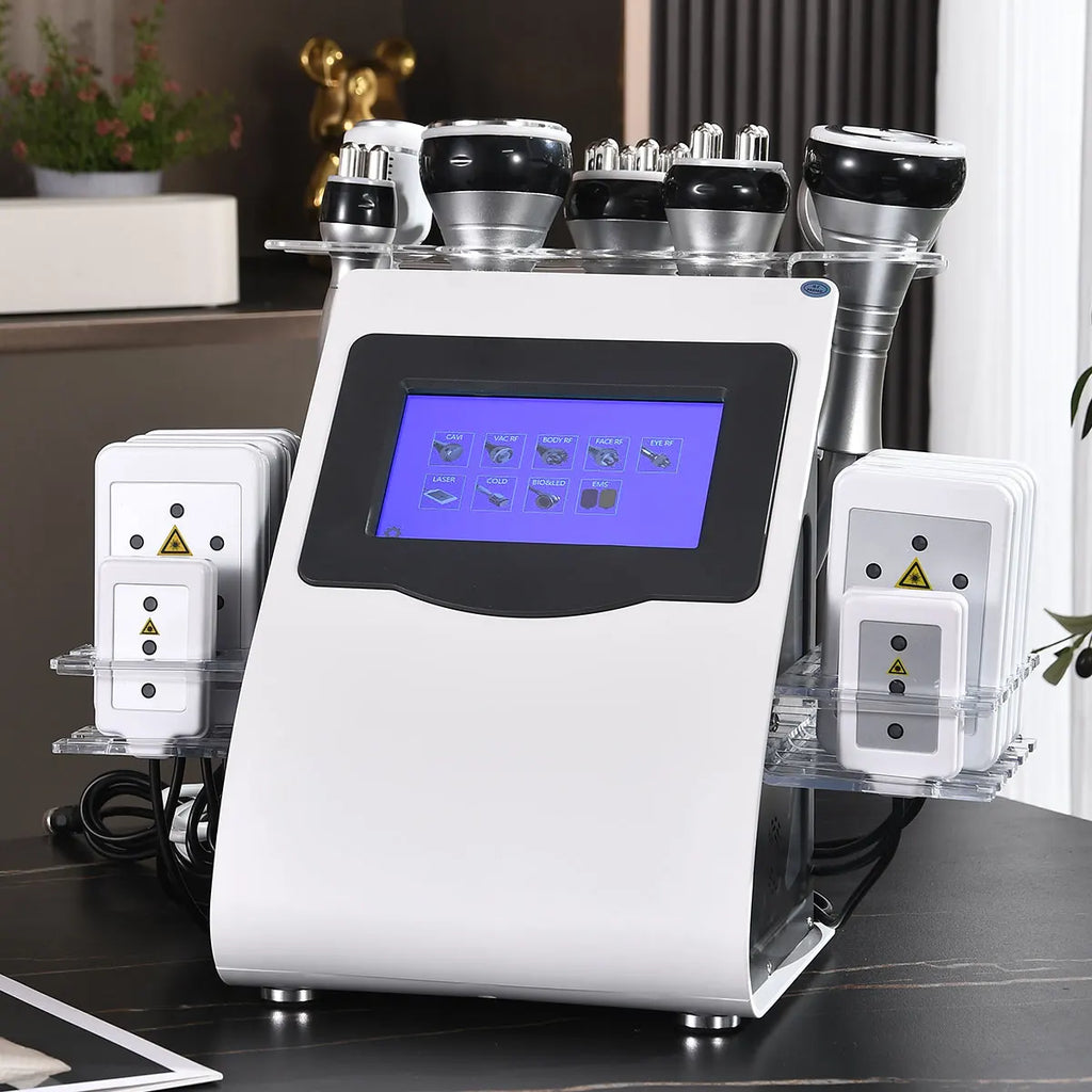 9 in 1 Cavitation Machine Ultrasonic RF Vacuum Slimming Body Sculpting Fat Reduction Beauty Device