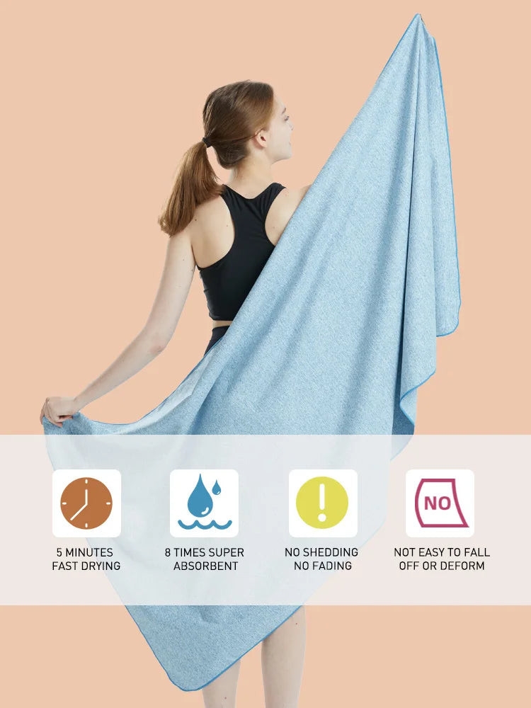 Microfiber Gym Towel Quick Dry Odor Free Absorbent Workout Sweat Towel