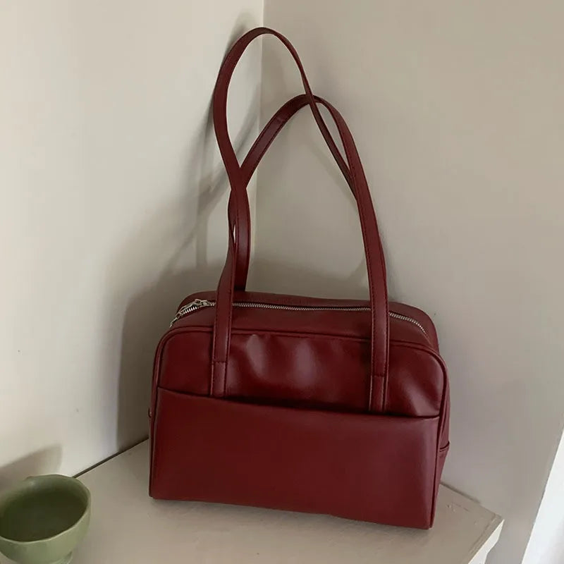 Women Shoulder Bag Large Capacity Vintage Underarm Tote Bag
