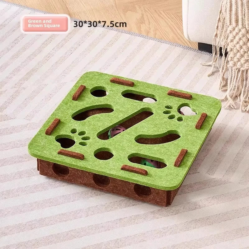 Cat Puzzle Toy Box – Interactive IQ Training Game for Indoor Cats