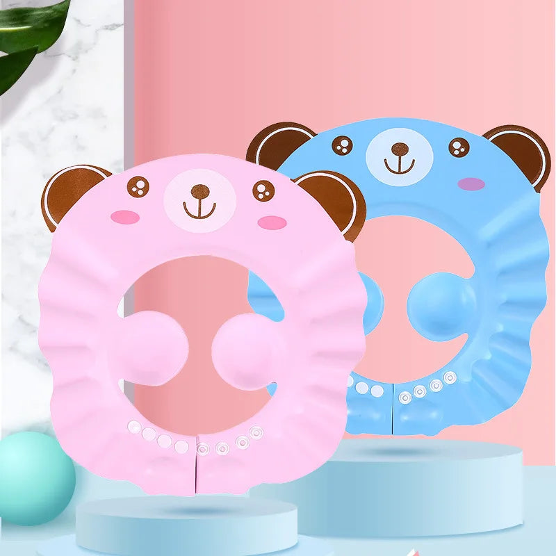 Kids Adjustable Hair Wash Shower Cap for Bath