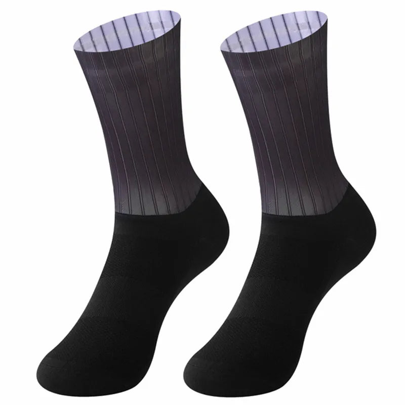 Aero Silicone Anti Slip Cycling Socks Men Breathable Running Bike Socks