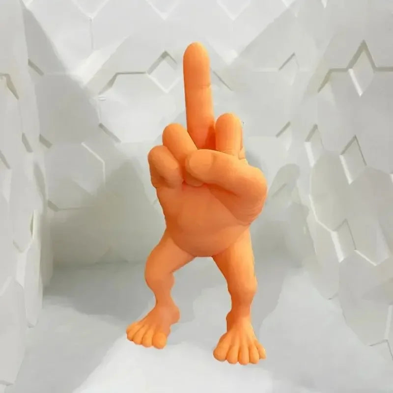 Funny Middle Finger Desk Figure Resin Office Desktop Decoration Creative Ornament