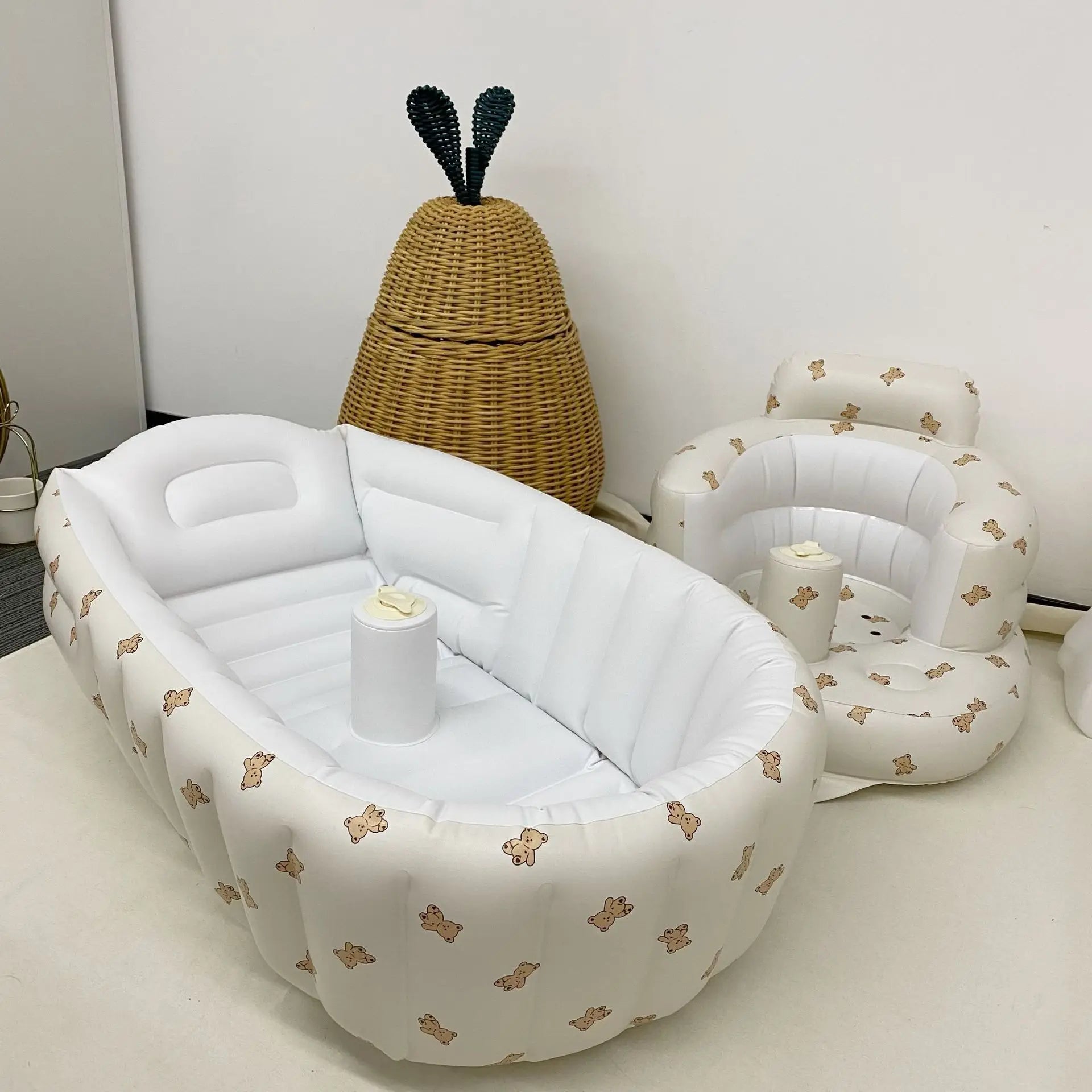 Inflatable Baby Swimming Pool Portable Animal Bathtub Newborn Kids Outdoor Tub