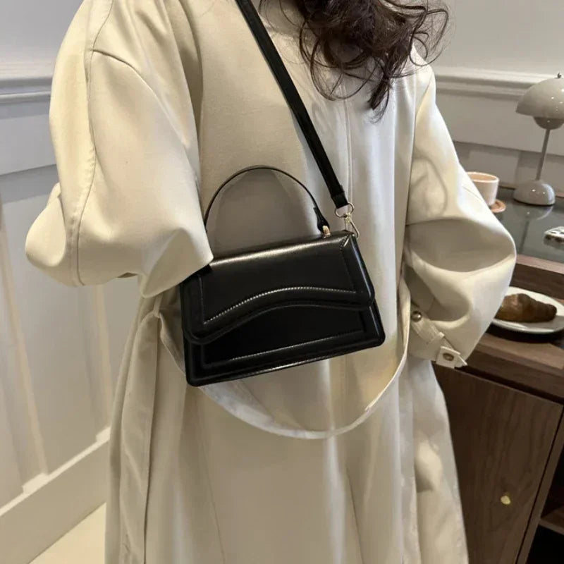 Women PU Leather Crossbody Handbag Small Shoulder Messenger Bag
