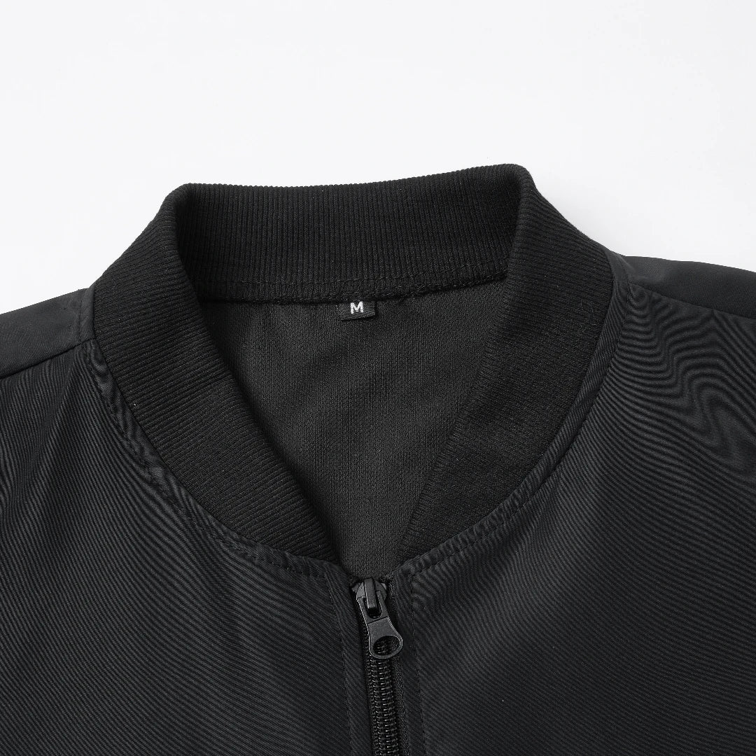Men Baseball Collar Jacket Casual Lightweight Coat