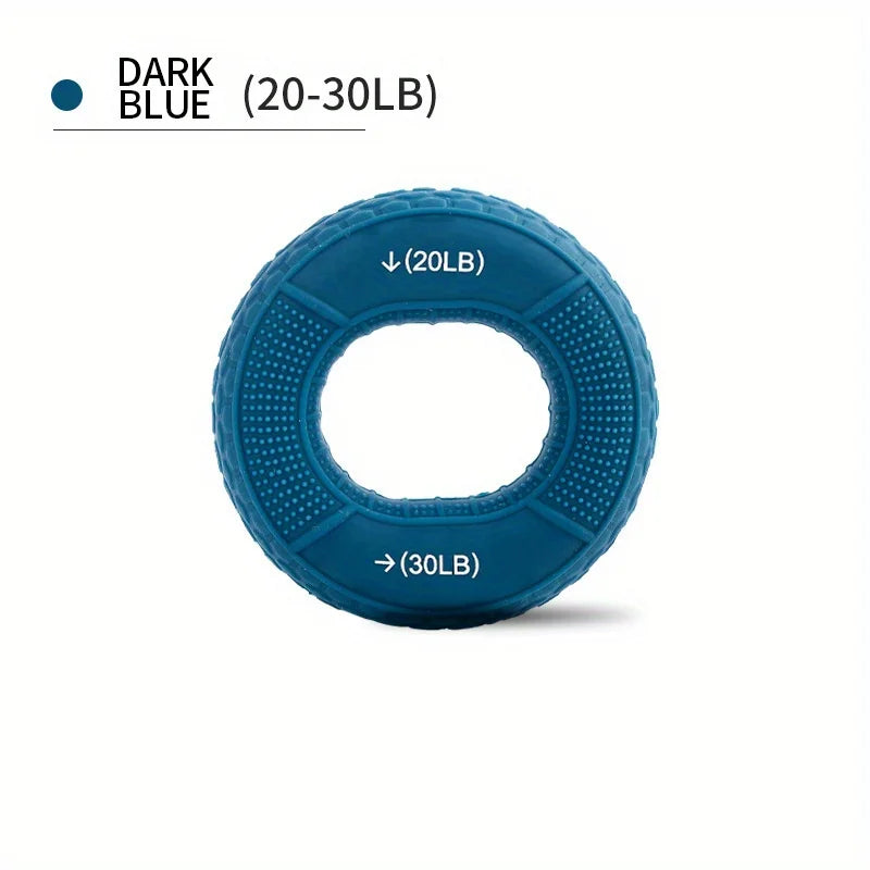 Silicone Hand Grip Strength Ring Finger Trainer Carpal Expander 20–80LB Muscle Training Tool