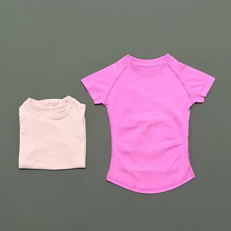 Women Seamless Gym T-Shirt Quick Dry Workout Top Fitness Yoga Sports Tee