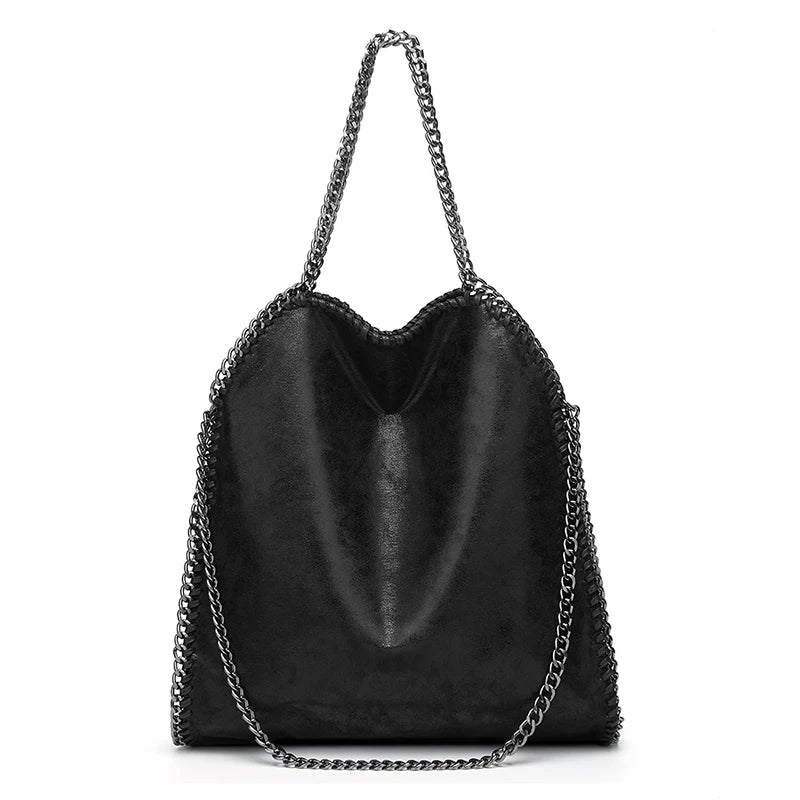 Women Chain Shoulder Bag Large Capacity Crossbody Handbag Casual Tote