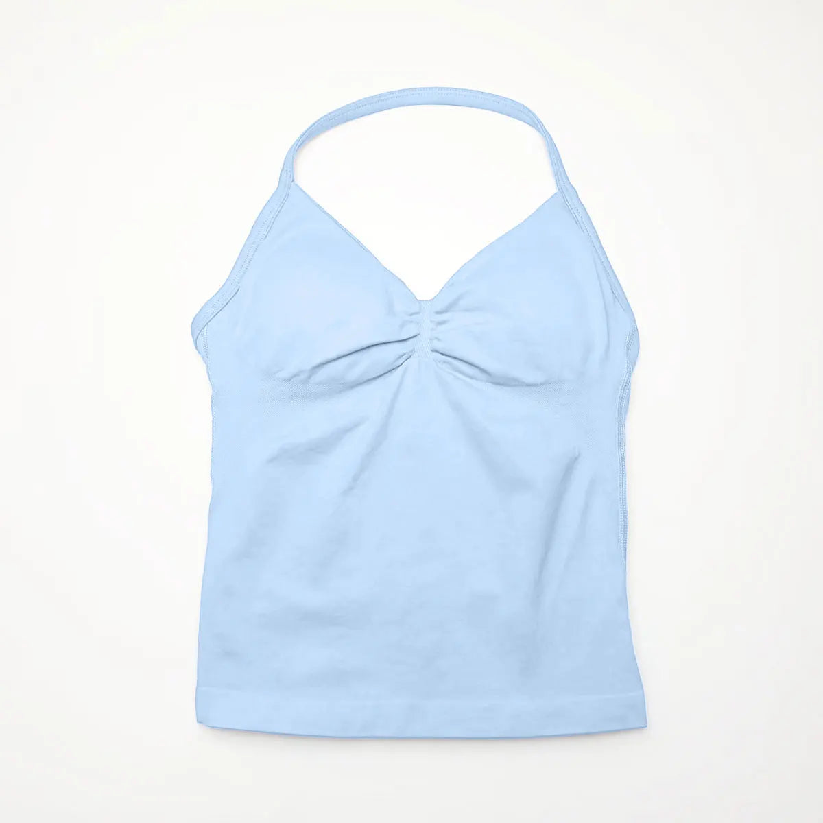 Women Yoga Tank Top Strappy Fitness Top Seamless Gym Workout Aesthetic Outfit