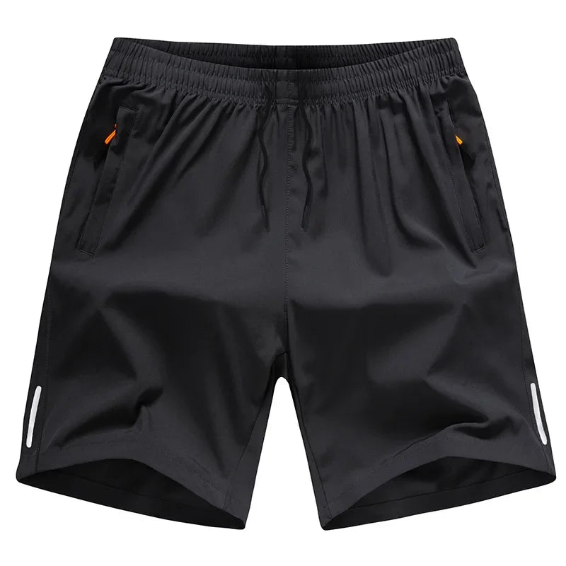 Men Ice Silk Sports Shorts Quick Dry Breathable Gym Running Beach Casual Shorts