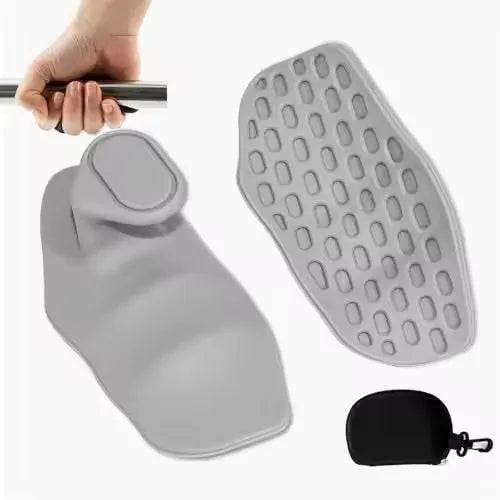 Silicone Gym Gloves Grip Strength Hand Protection Weightlifting Cross Training Palm Grips