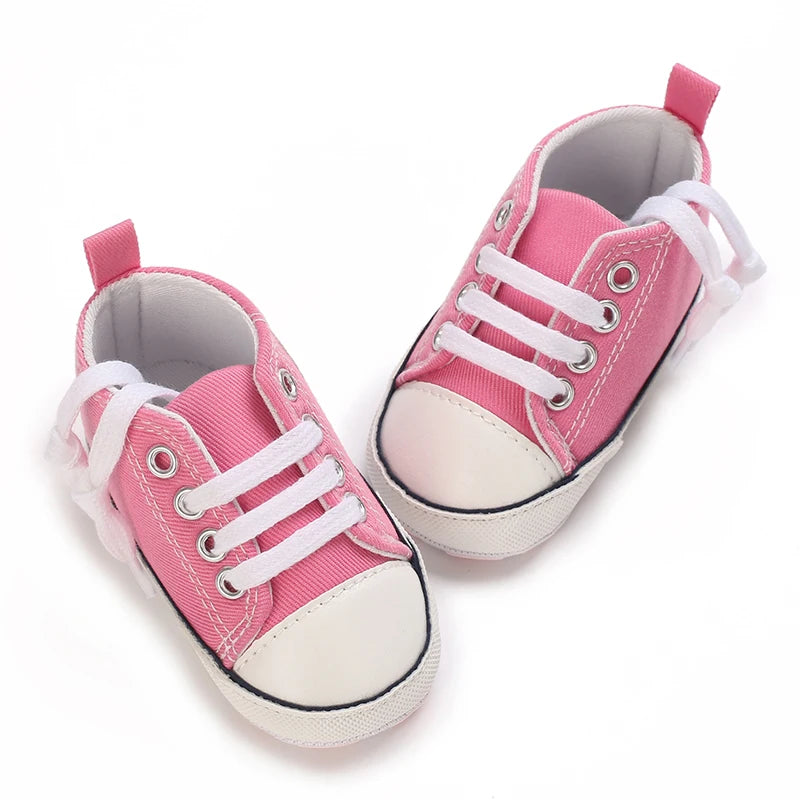 Baby Girl Pink Flat Shoes Soft Sole Lightweight Walking Shoes