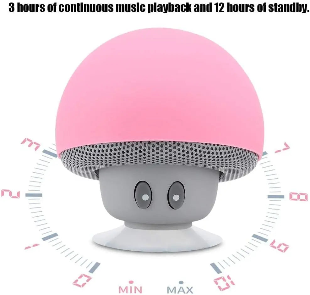 Portable Wireless Bluetooth Speaker with Suction Cup Subwoofer