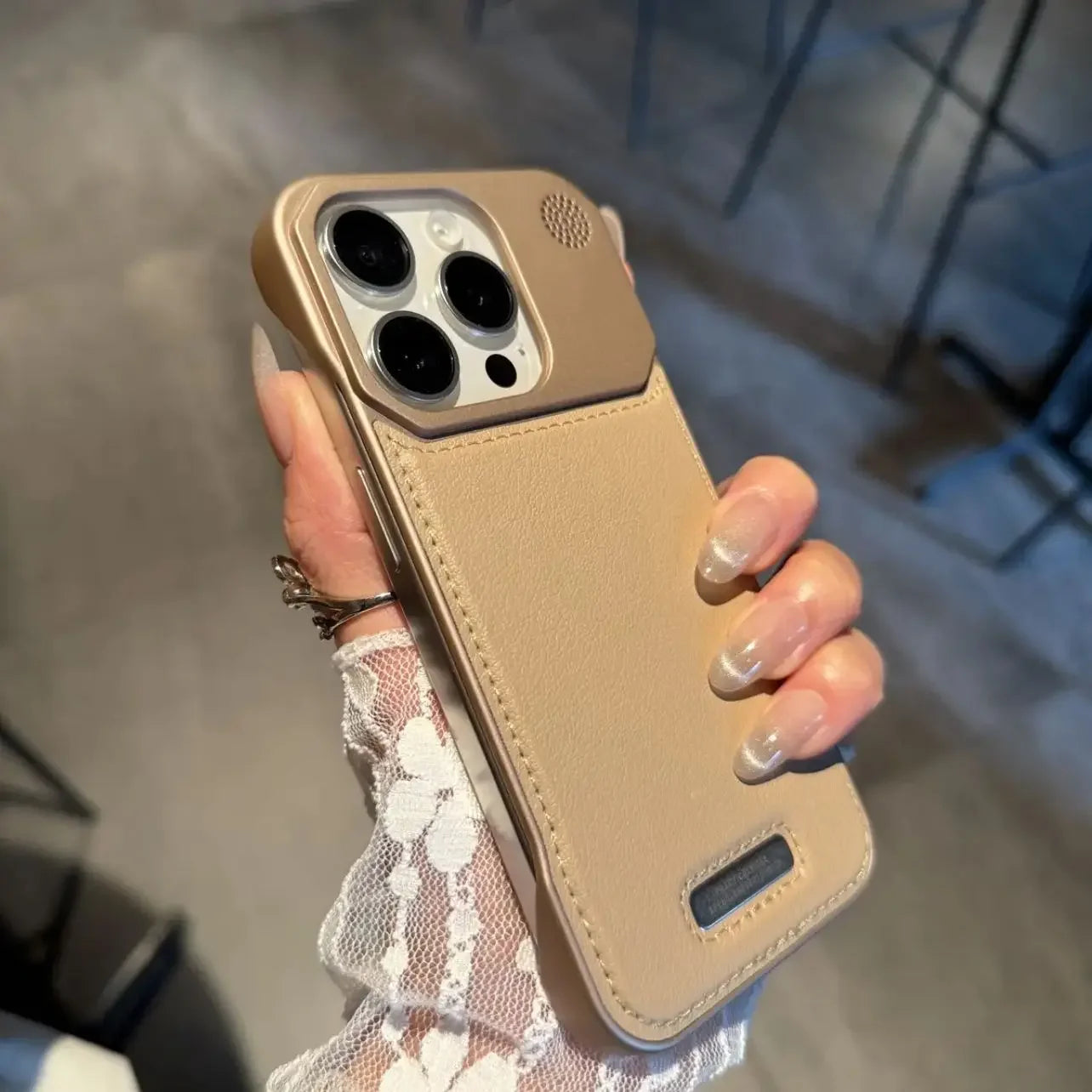 Aromatherapy Leather MagSafe Magnetic Frameless Armor iPhone Case
