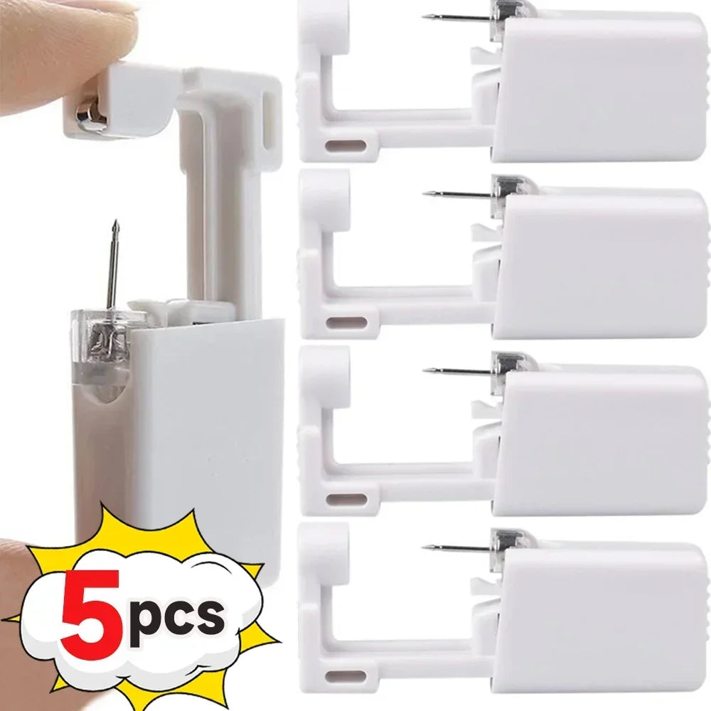 Disposable Ear Piercing Kit – Safe & Easy Ear Piercing Gun Set (5pcs)