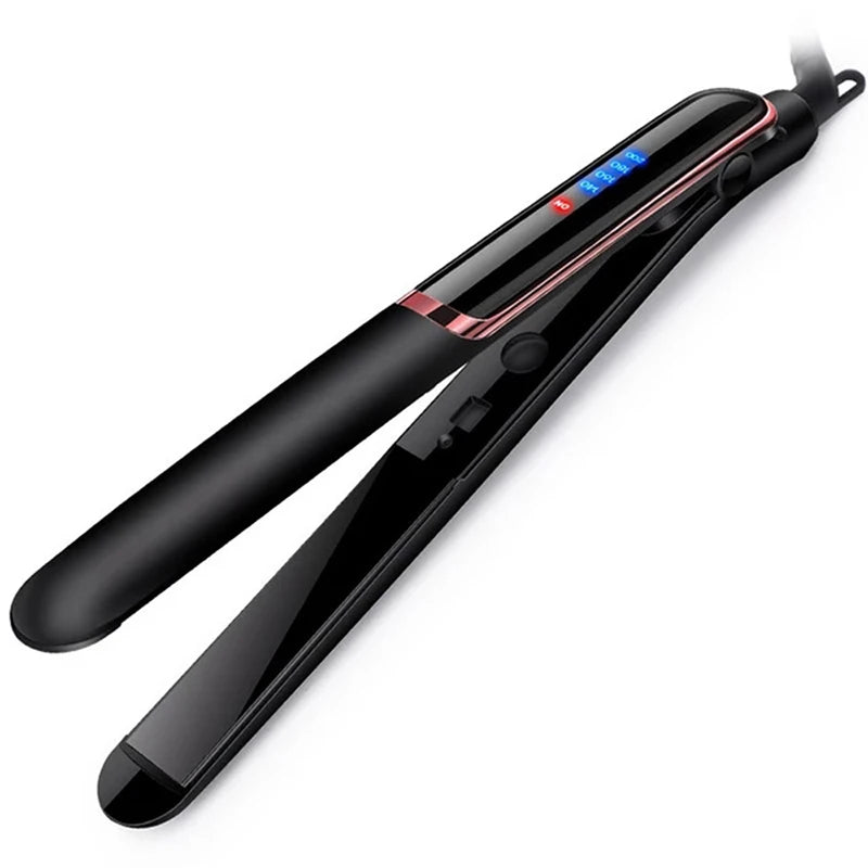 Professional Ceramic Ionic Hair Straightener Fast Heat Flat Iron Negative Ion LCD Display