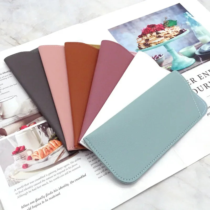 Leather Glasses Pouch Protective Eyewear Case
