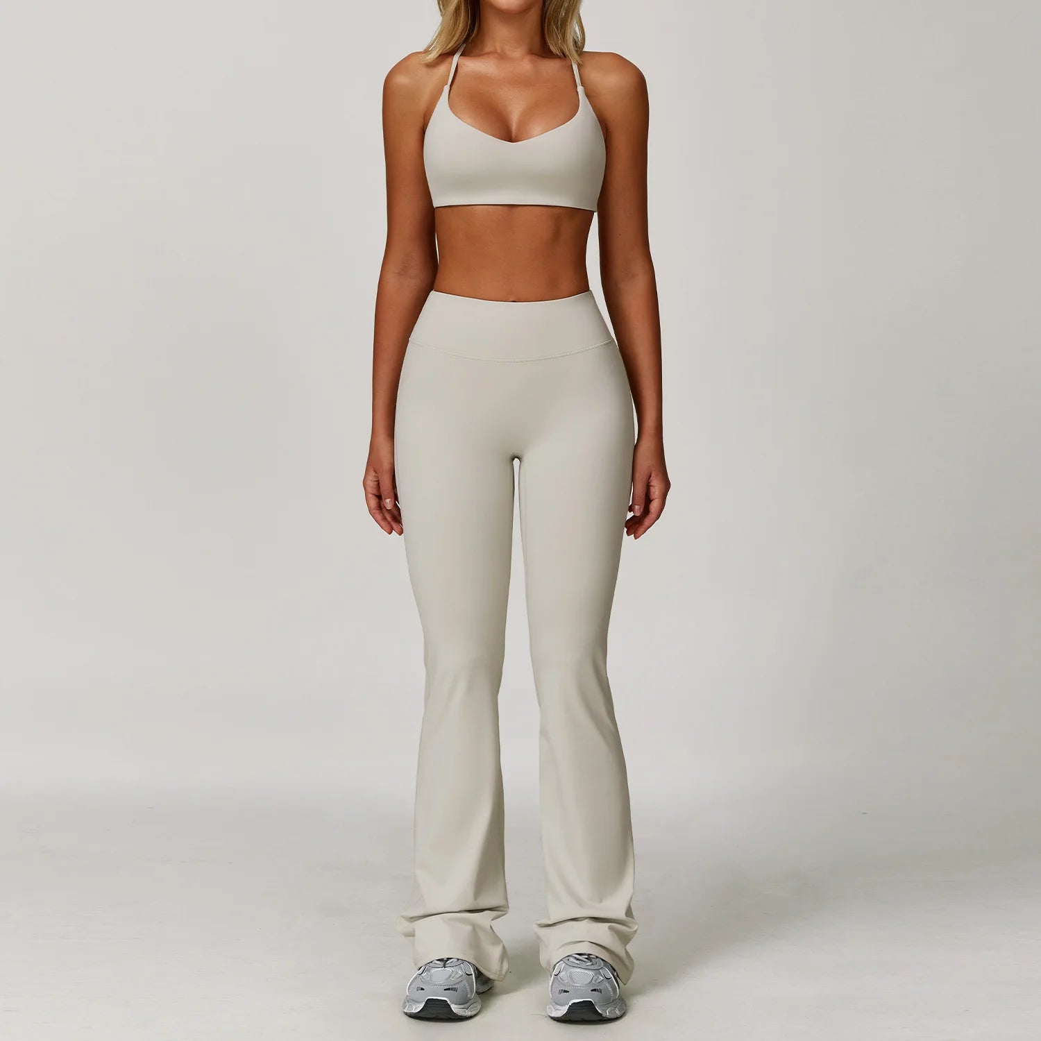 Women 2/3 Piece Yoga Set Gym Outfit Sports Bra Leggings Jacket Workout Fitness Set