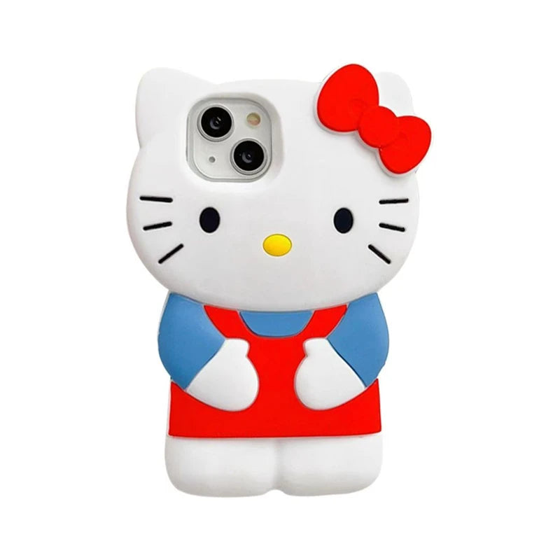 Hello Kitty 3D Cartoon Bow iPhone Case