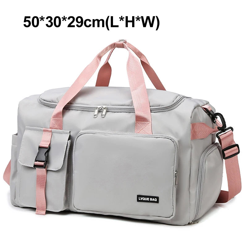 Waterproof Gym Bag Women Travel Duffel Wet Dry Swimming Shoulder Fitness Weekender Bag