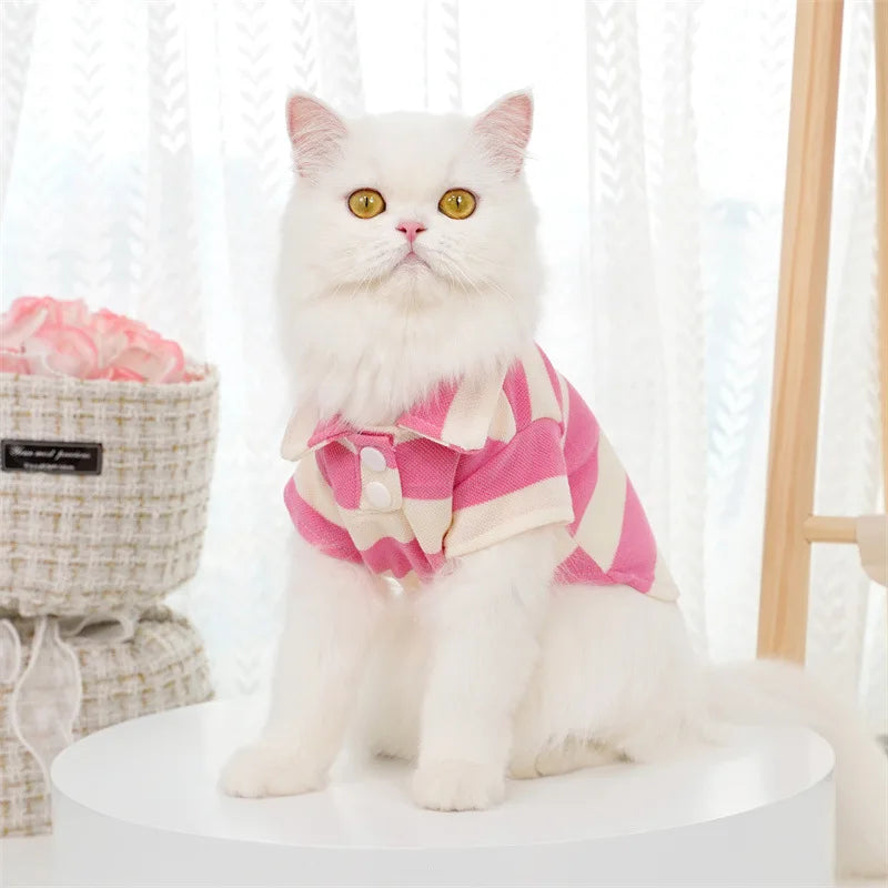 Pet Dog T-Shirt Summer – Casual Breathable Clothes for Small & Large Dogs and Cats