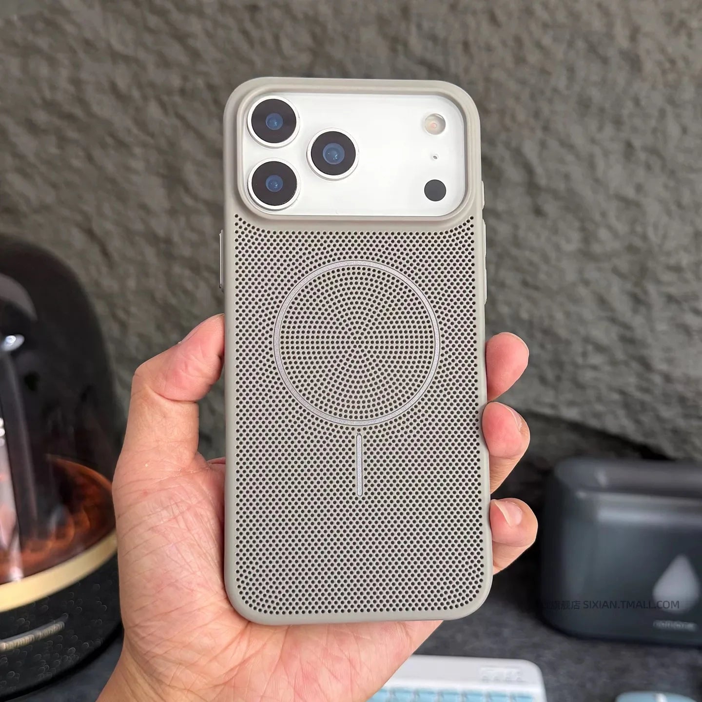 Cooling Hard Case Magnetic Heat Dissipation Breathable Cover iPhone Case