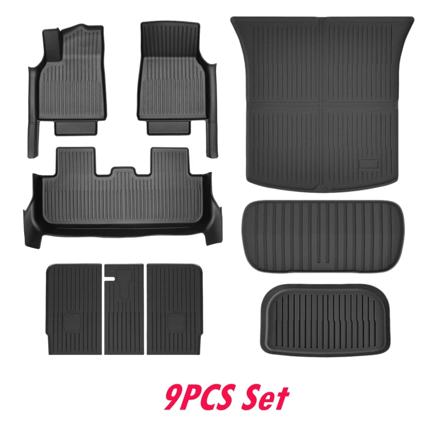 Tesla Model Y Floor Mats 2025–2026 – Custom Fit TPE Full Coverage Waterproof Set