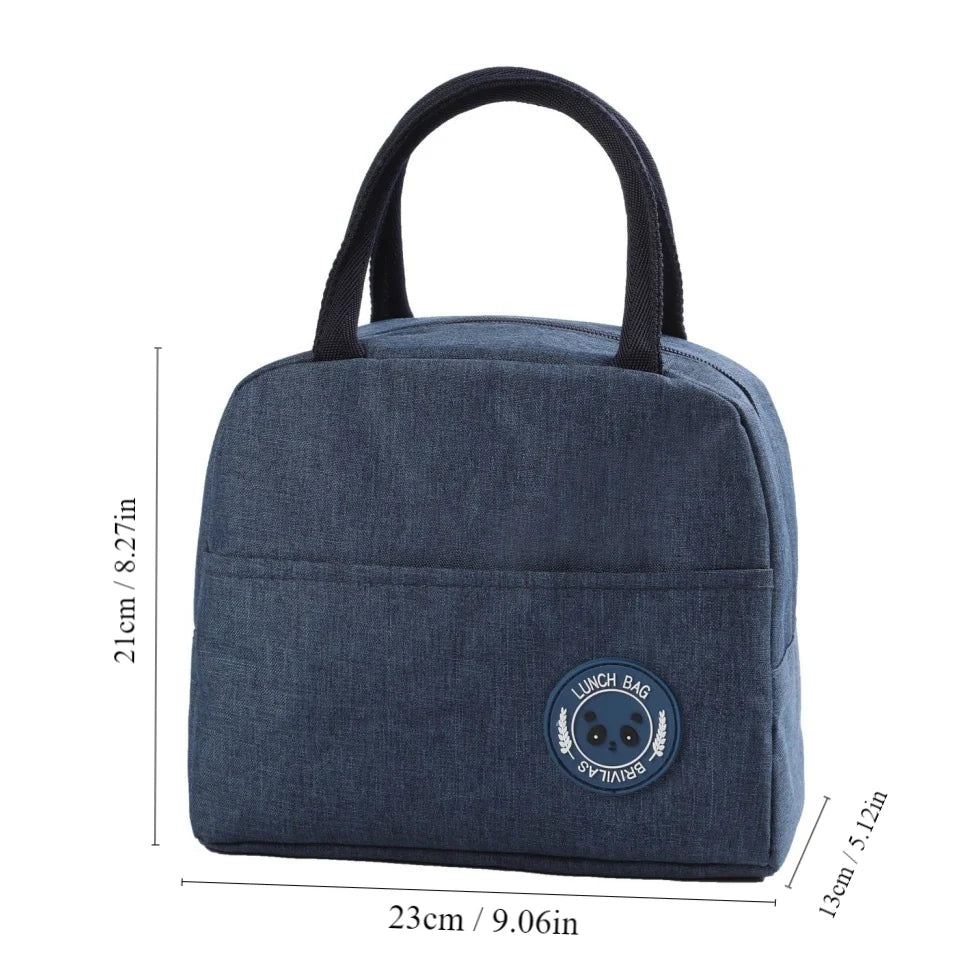 Insulated Lunch Bag Bento Pack Aluminum Foil Meal Bag Ice Pack Student Lunch Handbag