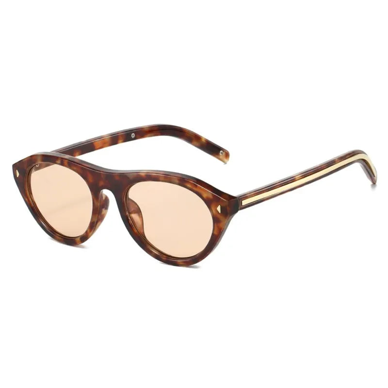 Women Cat Eye Sunglasses Retro Oval Y2K UV400 Shades