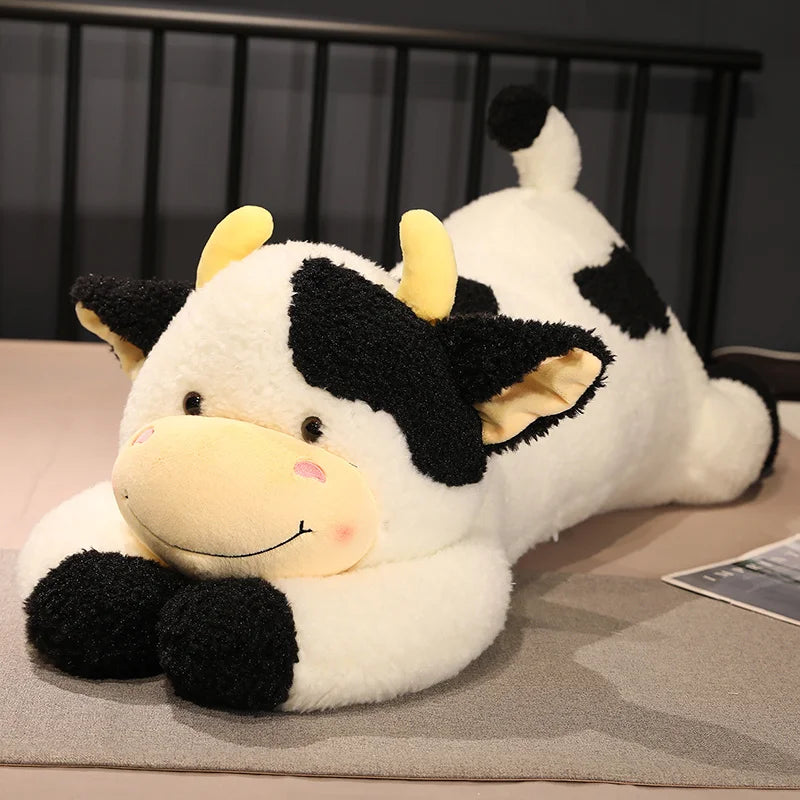 90cm Cow Plush Toy Cartoon Stuffed Animal Pillow Cute Gift for Kids