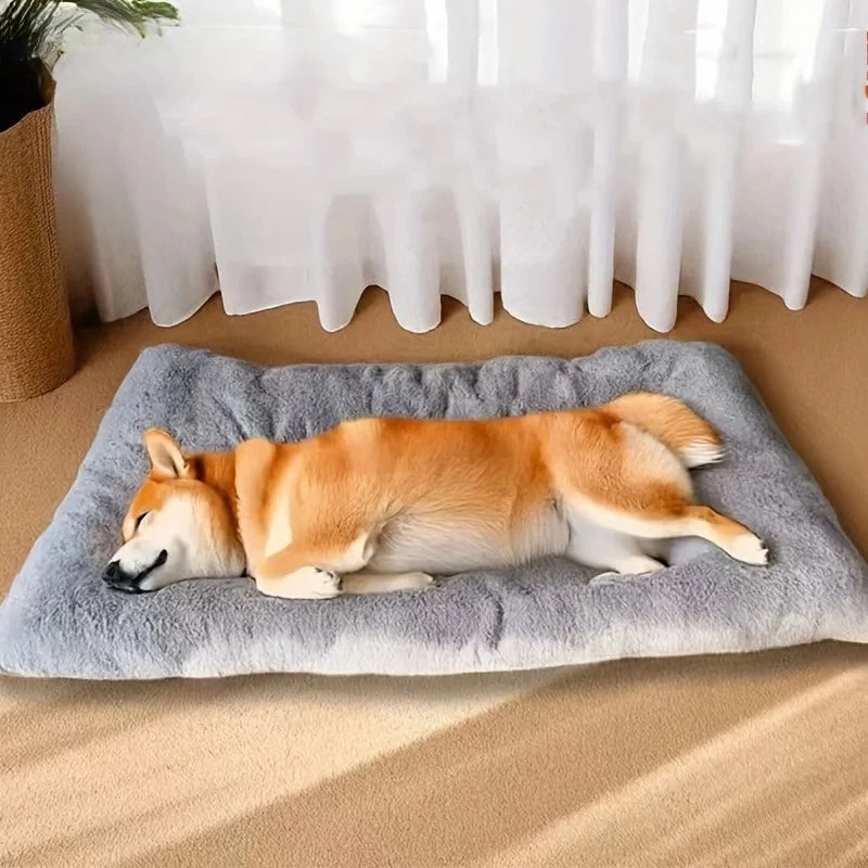 Large Plush Dog Bed Soft Pet Mat Cozy Washable Dog Sofa Bed for Small Medium Large Dogs
