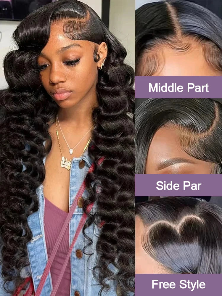 Loose Body Wave Human Hair Wig – HD Lace Front Glueless Wig for Women