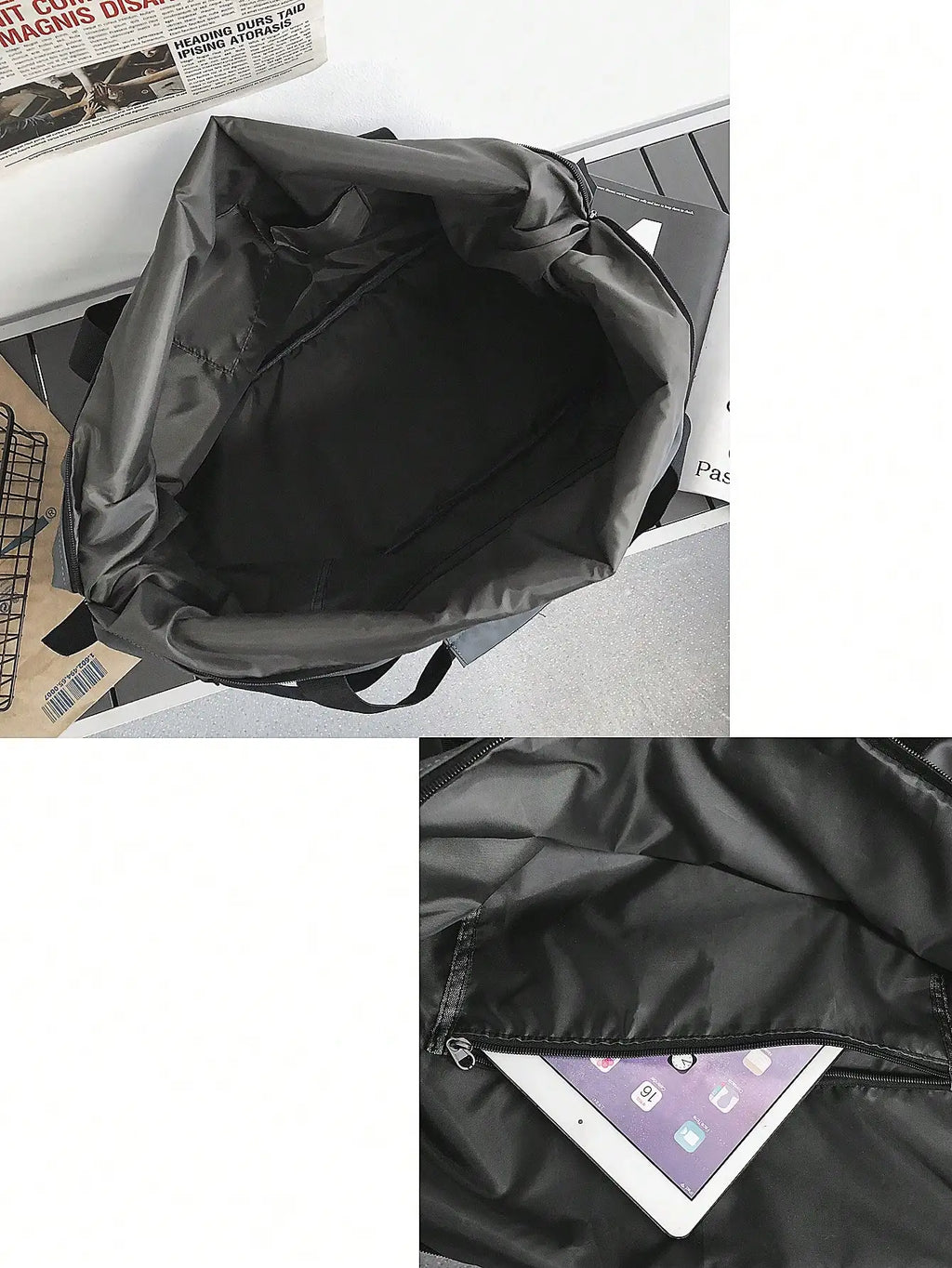 Large Capacity Travel Gym Bag Lightweight Crossbody Luggage Tote