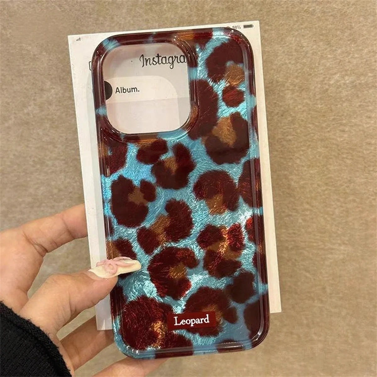 Cute Leopard Print iPhone Case
