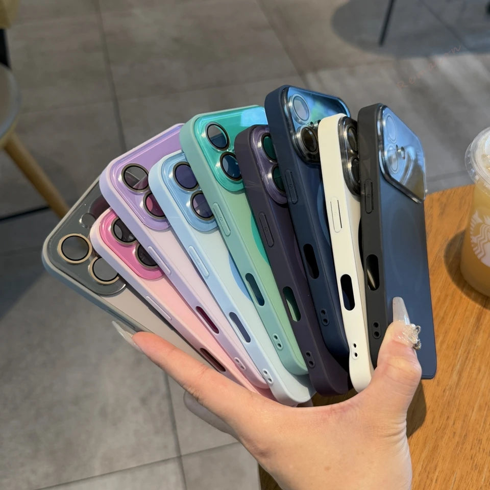 Magnetic MagSafe Big Window Charging iPhone Case