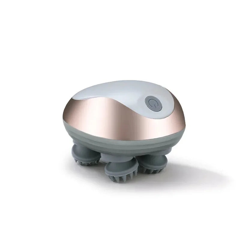 Mini Electric Scalp Massager Magnetic Rechargeable Deep Kneading Relaxation