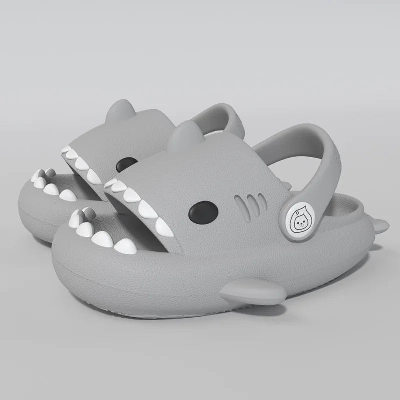 Kids Shark Summer Sandals Non Slip Soft Sole Slippers