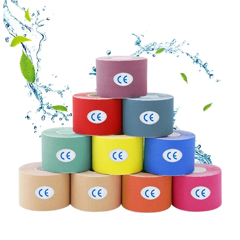Elastic Kinesiology Tape Sports Bandage Muscle Support Knee Pain Relief Breathable Gym Tape