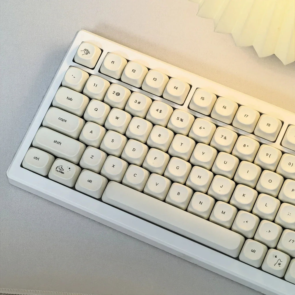 124 Keys Cute Cat PBT Keycaps MOA Profile Mechanical Keyboard Keycap Set