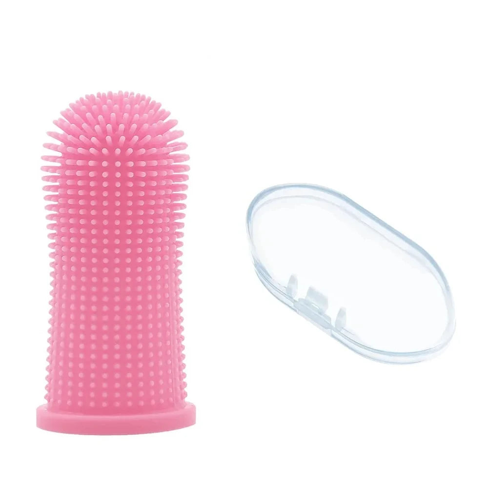 Soft Pet Finger Toothbrush – Silicone Dental Brush for Dogs and Cats